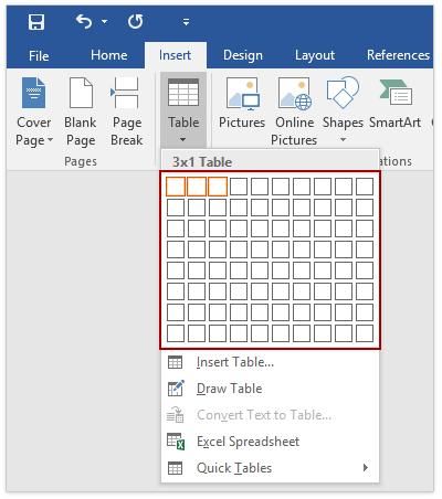 Chèn và căn lề ký hiệu ngay bên phải công thức toán bằng phím TABLE